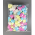 Customizable colored cotton balls